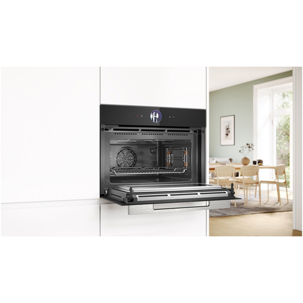 Bosch CMG7761B1B Series 8 Built-In Combi Microwave - Black